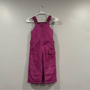 OshKosh B’Gosh Pink/ Purple Snow Overalls 3T